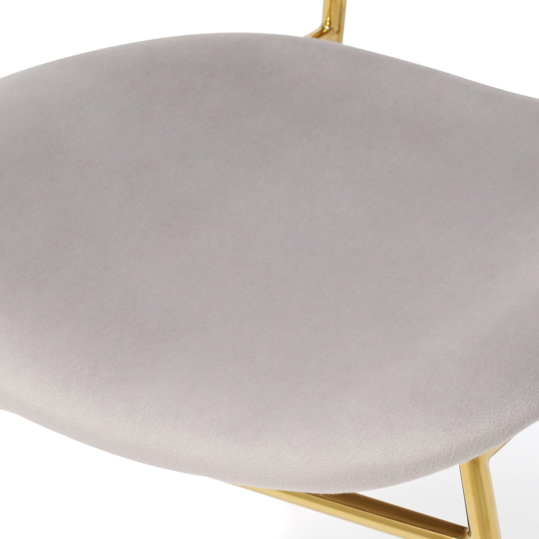 Belle Chair Gray X Gold (W500×D560×H810)