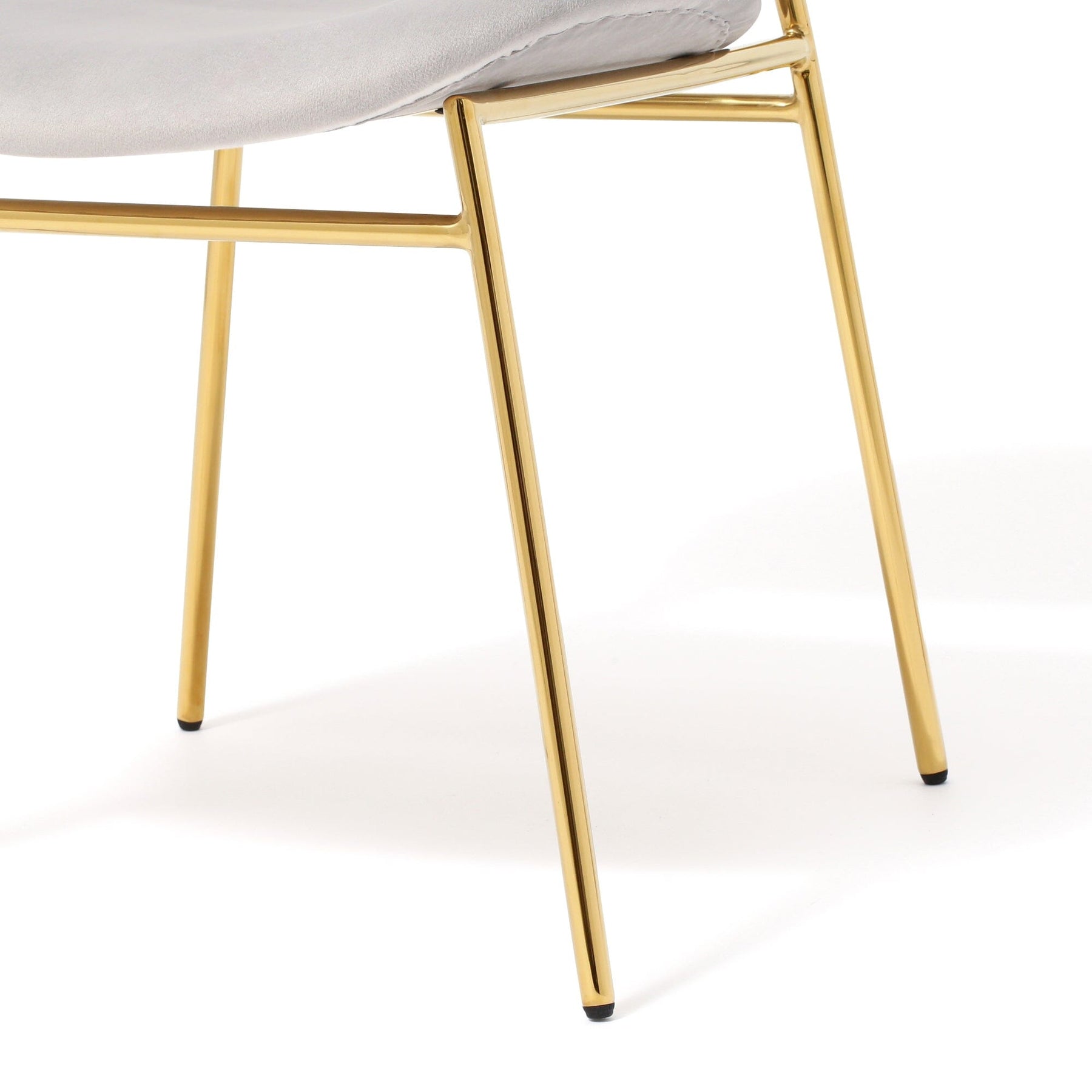 Belle Chair Gray X Gold (W500×D560×H810)