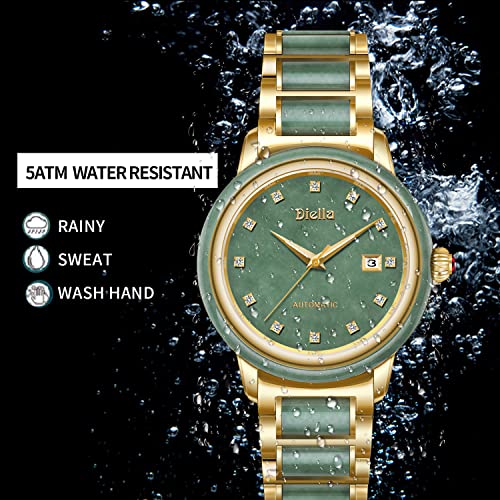 Diella Women s Automatic Mechanical Watches Luxury Ladies Dress Watch Waterproof with Sapphire Glass Mirror (Model: AD6001L)