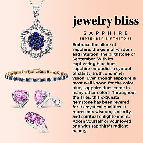 Jewelry Bliss 18k Yellow Gold Blue Sapphire Marquise Genuine Gemstone and Diamond Halo Cocktail Ring For Women Size 6