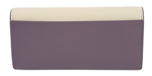 Tory Burch 139566 Juliette Claret Purple/Cream White With Gold Hardware Women s Chain Wallet