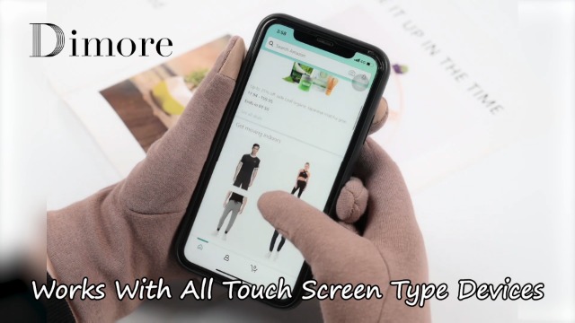 Dimore 3 Pairs Winter Gloves for Women Cold Weather Girls With Touch Screen Fingers Warm Thick Texting Bulk Wholesale