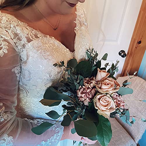 Findlovewedding Wedding Dresses for Bride 2022 with Lace Appliques Chiffon Women Dress Long Sleeves Beach Bride Dress Ivory