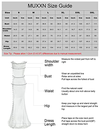 MUXXN Women s 30s Brief Elegant Mermaid Evening Dress