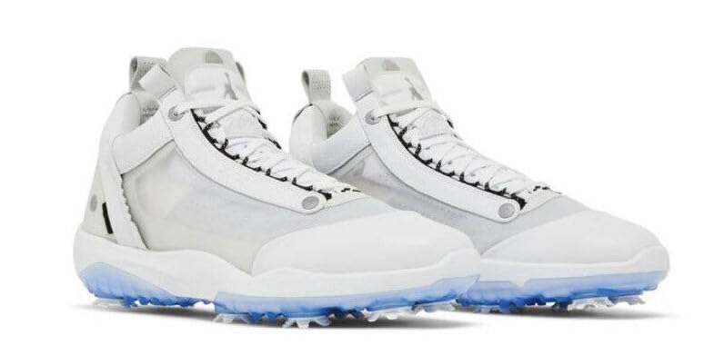 AIR Jordan XXXIV Low Men s Golf DD9184 100 White/Metallic Silver KC (us_Footwear_Size_System, Adult, Men, Numeric, Medium, Numeric_8)
