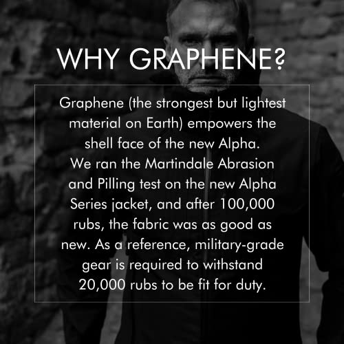 GRAPHENE-X Alpha 3-Layer Shell Jacket | Graphene Integrated Fabric | Waterproof Breathable Lightweight & Abrasion-Resistant