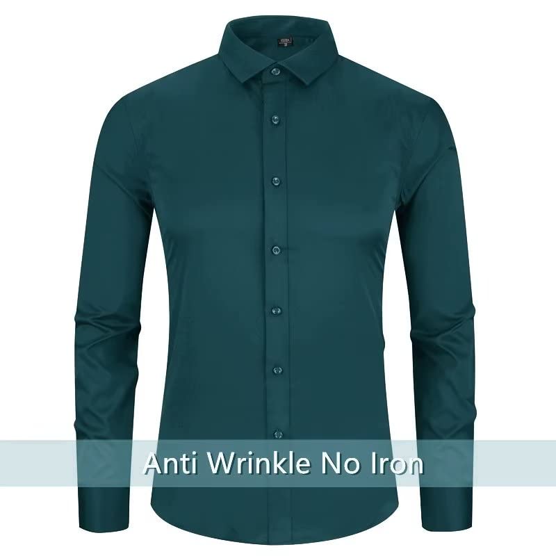 Wangyue Men s Long Sleeve Dress Shirts Casual Button Down Shirts Regular Fit Formal Dress Shirts with Pockets