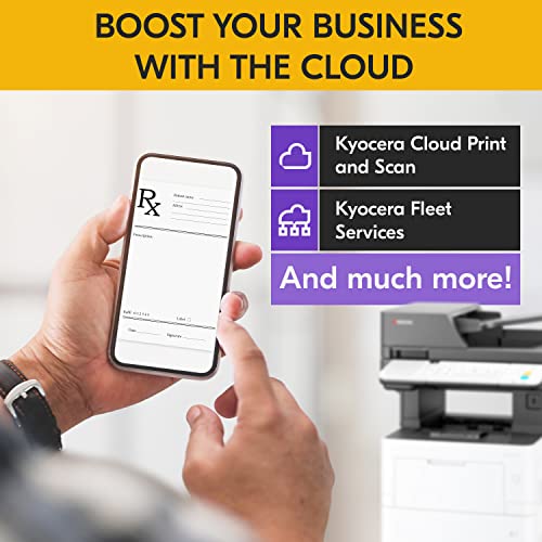KYOCERA ECOSYS MA4500ix All-in-One Monochrome Laser Printer (Print/Copy/Scan), 47 ppm, Up to Fine 1200 dpi, Gigabit Ethernet 7 inch Touchscreen Panel, 512 MB