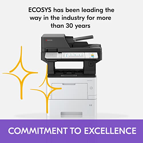 KYOCERA ECOSYS MA4500ix All-in-One Monochrome Laser Printer (Print/Copy/Scan), 47 ppm, Up to Fine 1200 dpi, Gigabit Ethernet 7 inch Touchscreen Panel, 512 MB