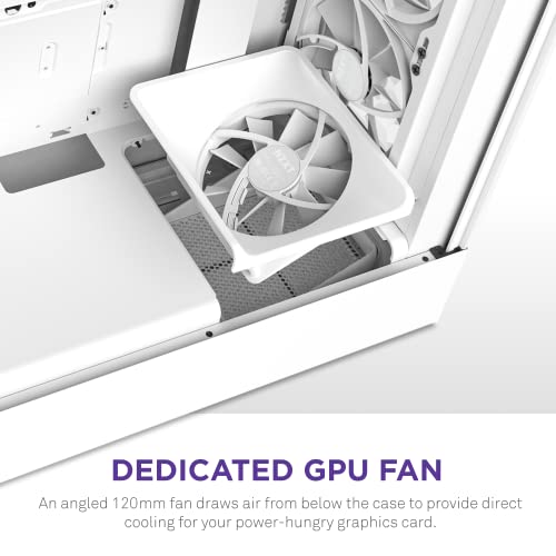 NZXT H5 Elite Compact ATX Mid-Tower PC Gaming Case – Built-in RGB Lighting – Tempered Glass Front and Side Panels – Cable Management – 2 x 140mm RGB Fans Included – 280mm Radiator Support – White