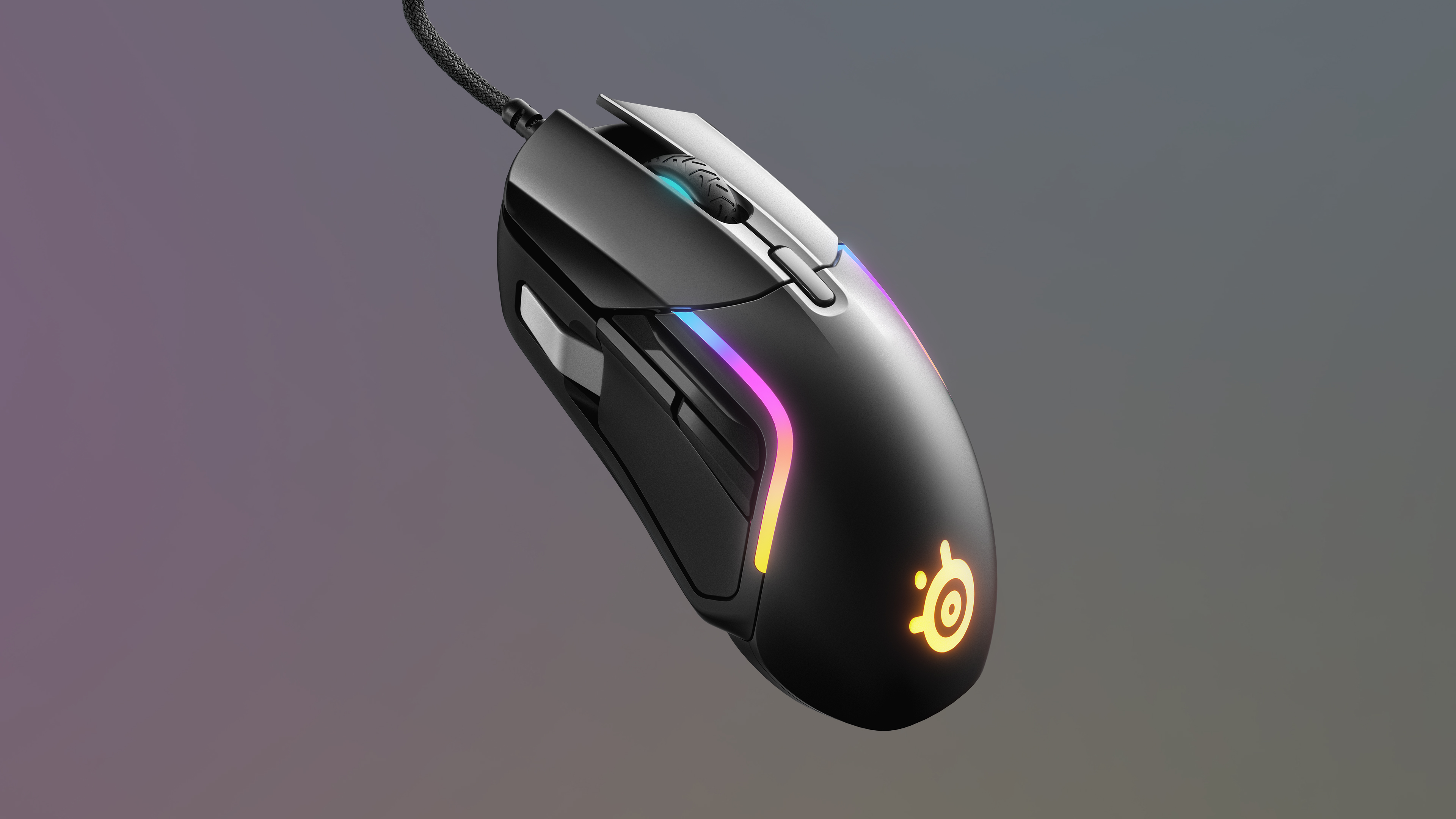 SteelSeries Rival 5 Gaming Mouse with PrismSync RGB Lighting and 9 Programmable Buttons – FPS, MOBA, MMO, Battle Royale – 18,000 CPI TrueMove Air Optical Sensor - Black