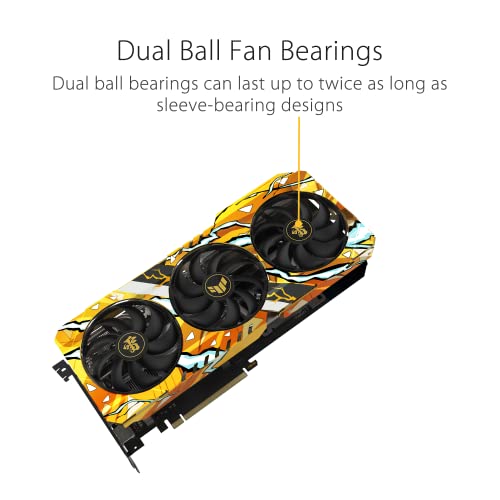 ASUS TUF Gaming NVIDIA GeForce RTX 3060 V2 OC Edition Graphics Card (PCIe 4.0, 12GB GDDR6, HDMI 2.1, DisplayPort 1.4a, Dual Ball Fan Bearings, Military-Grade Certification, GPU Tweak II)