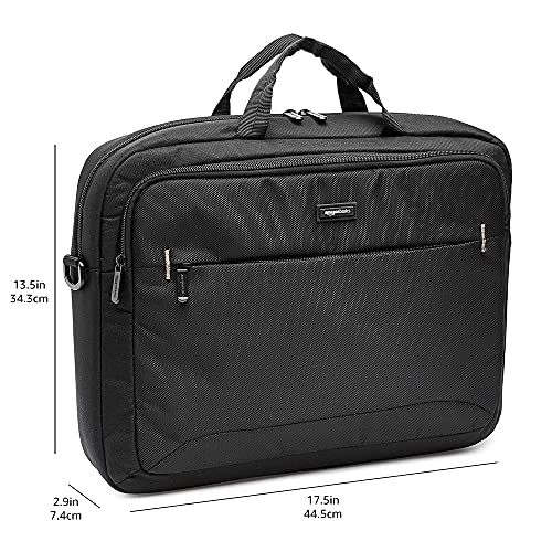 Amazon Basics 17.3-Inch Laptop Computer Shoulder Bag, Black, 10-Pack
