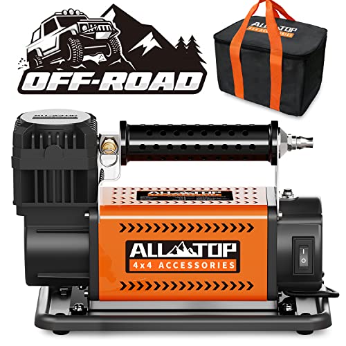 ALL-TOP Air Compressor Kit, 12V Portable Inflator 7.06CFM, Offroad Air Compressor for Truck Tires,Air Pump for Car Tire, Heavy Duty Air Compressor Max 150PSI for Jeep SUV 4x4 Vehicle RV Tire