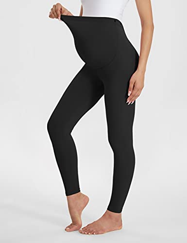 Buttergene Women s Maternity Leggings over the Belly Pregnancy Active Wear Workout Yoga Tights Pants