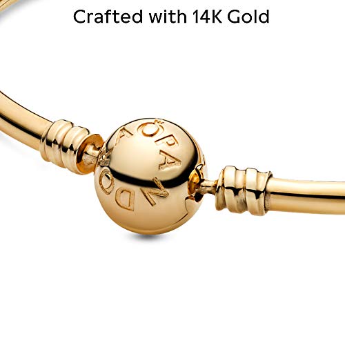 PANDORA Jewelry Moments Bangle Charm 14K Bracelet, 7.5