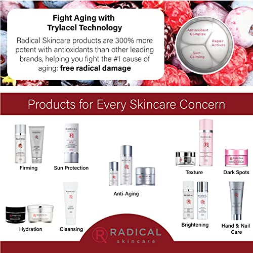 Radical Skincare Advanced Peptide Antioxidant Serum - Repairs and Smooths Skin to Reduce Wrinkles & Improve Elasticity - For All Skin Types - Paraben Free - Clinically Proven Results (1 Fl Oz, 2 Pack)