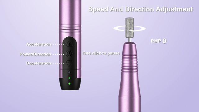 Cordless Nail Drill Electric File: Professional for Acrylic Gel Dip Powder Nails Portable Nail Drill Machine Kit for Manicure Pedicure Nail Dremel Set with Everything Rechargeable Lightweight