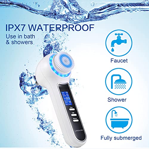 UMICKOO Blackhead Remover Vacuum,Rechargeable Facial Cleansing Brush with LCD Screen,IPX7 Waterproof 3 in 1 Facial Cleaner for Exfoliating, Massaging and Deep Pore Cleansing