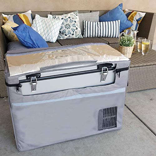 Whynter FM-85G 85 Quart Portable Fridge/ Freezer 85 Quart Portable Refrigerator and Deep, AC 110V/ DC 12V, Real Chest Freezer with-8°F to 50°F Temperature Range, Gray, One Size