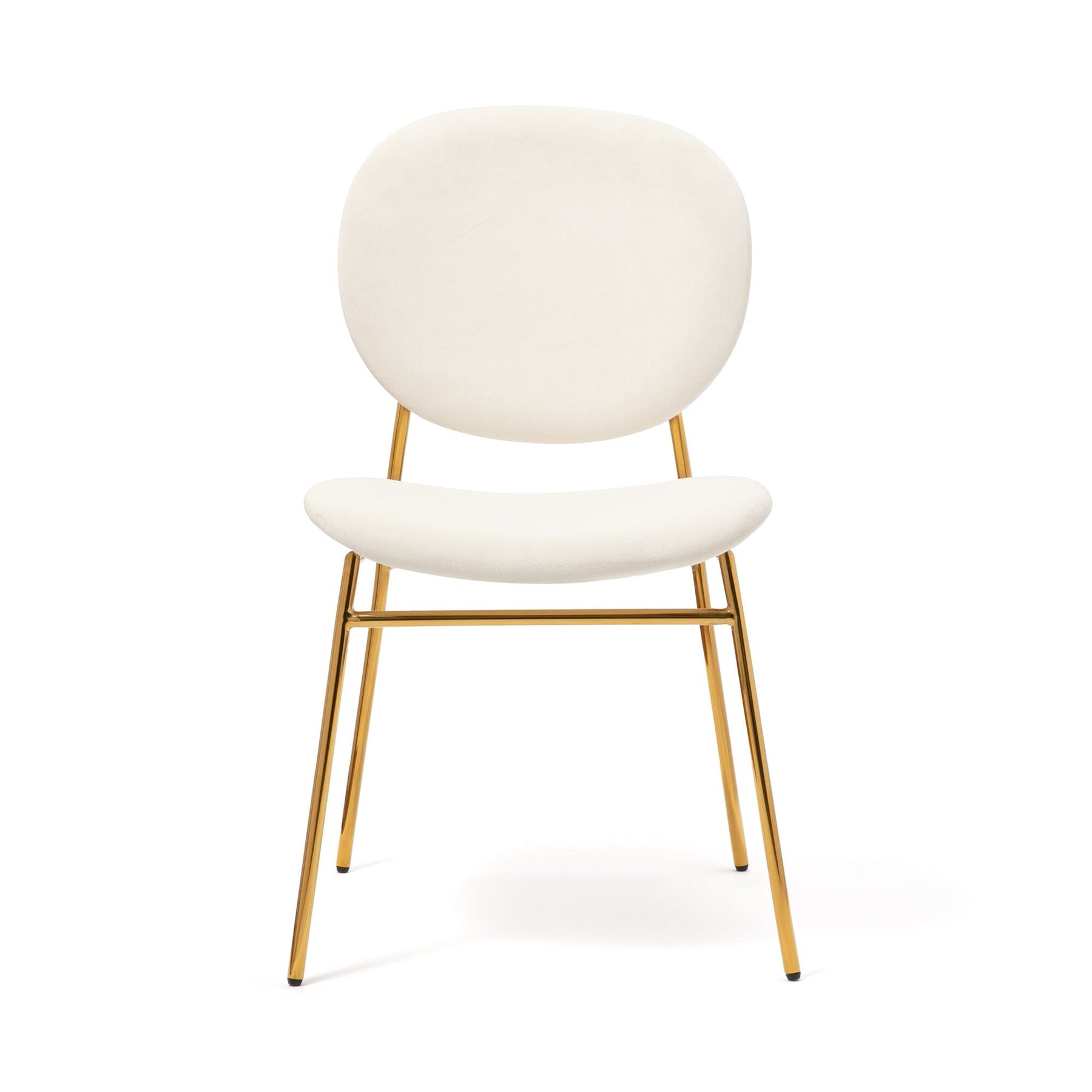 Belle Chair White 500 × 560 × 810 Gold