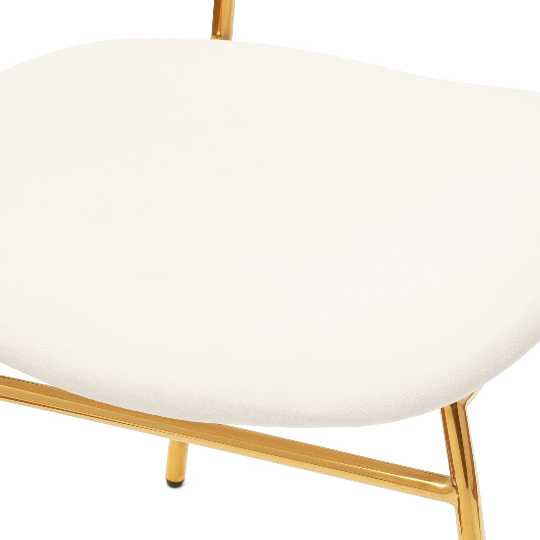 Belle Chair White 500 × 560 × 810 Gold