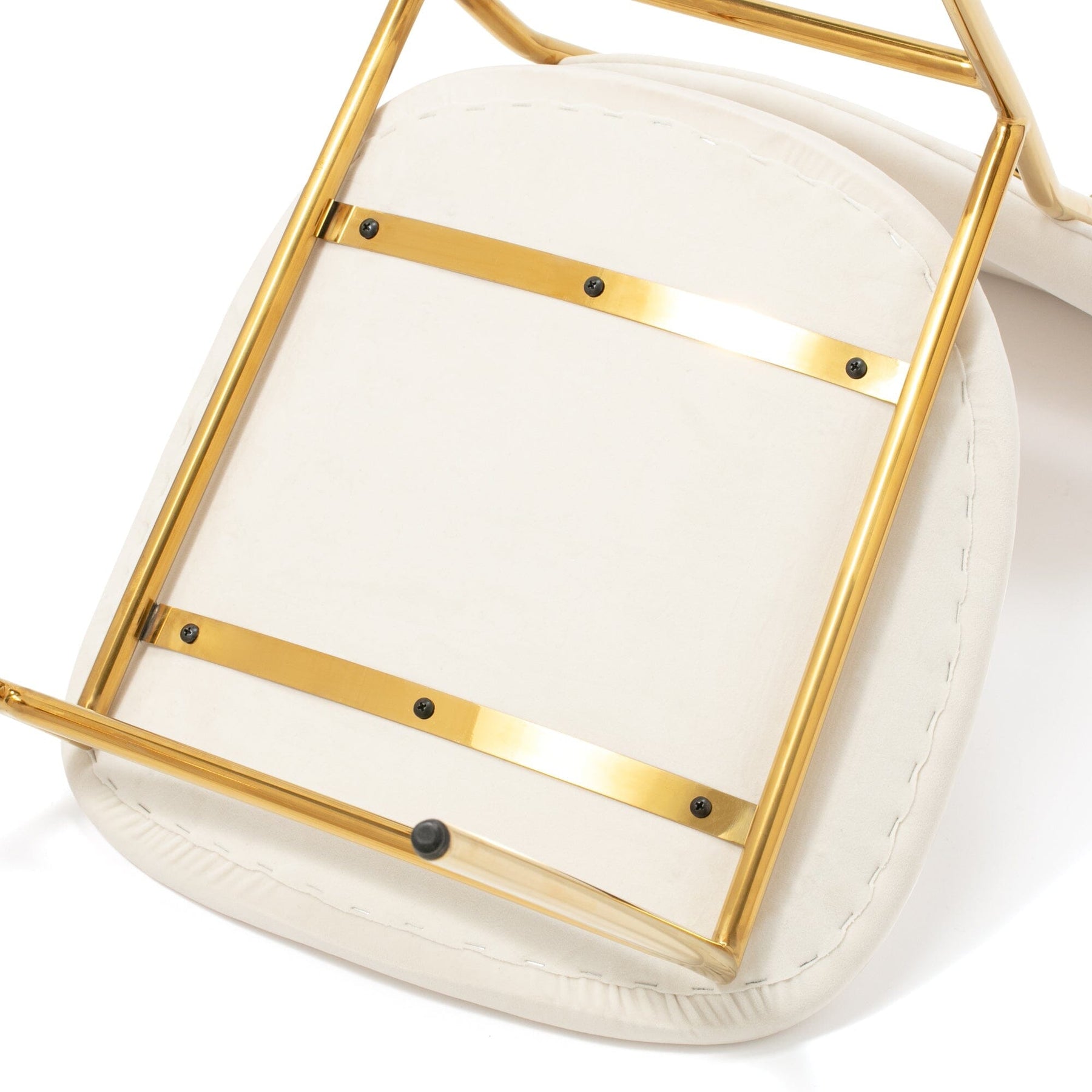 Belle Chair White 500 × 560 × 810 Gold