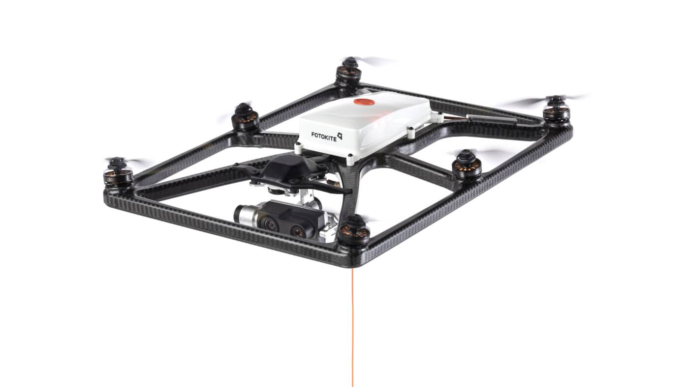 Fotokite Transport Case Configuration - Fotokite Sigma, Transport Case Blue, Wheeled, 120V, Fotokite Live App, No Tablet Included